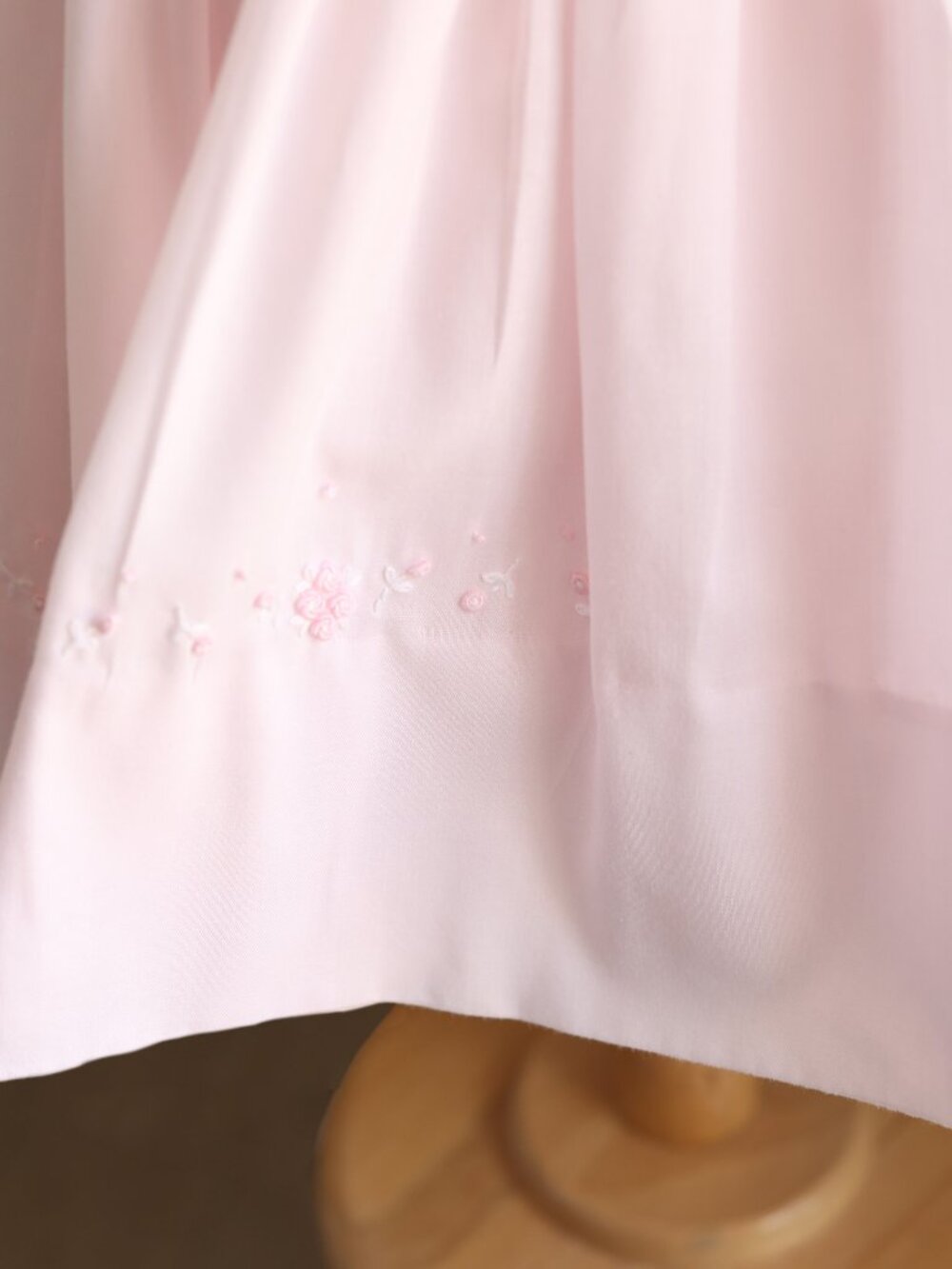 Pink Smocked Dress Long Sleeve Bullion Embroidery Sarah Louise Like New 6 Months - Picture 4 of 5